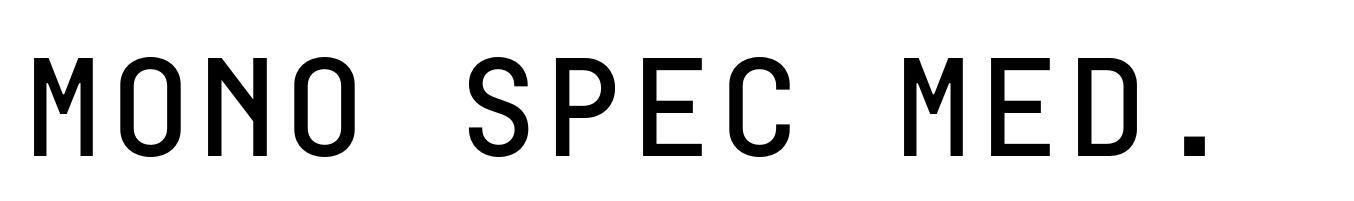 Mono Spec Medium